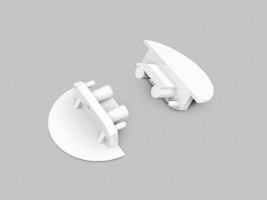 StrongLumio end caps for profile Groove 10 gen2, round, white, (pair)