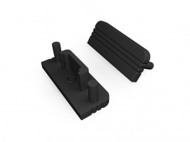 StrongLumio end caps for profile Surface 10 gen2, black, (pair)