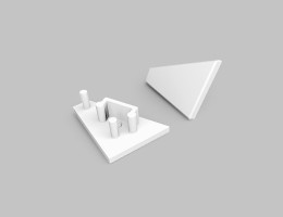 StrongLumio end caps for profile Corner 10 gen2, white, (pair)