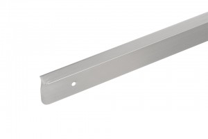 Corner connecting strip for worktops 28 stainless steel L/P