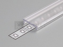 StrongLumio cover strip to LED profile clip-on transparent 2000mm