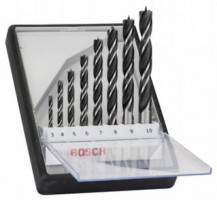BOSCH 2607010533 Wood drill bit set Robust Line 3-10 mm, 8-piece