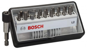 BOSCH 2607002568 Set of 18+1 bits Robust Line, PH/PZ/T/S/HEX, Extra Hard
