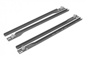 StrongWire roller slides for Roller baskets for cabinet 16mm anthracite