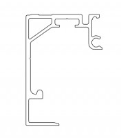 TERNO Solo Vetro upper line 2710/N alu black 6m