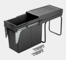 GOLLINUCCI Sorter Linea 224DM to cabinet door, 300 mm, 1bin,anthracite