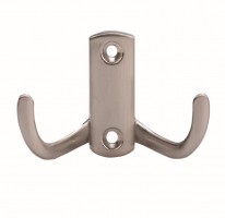 Entry Hook-Marcel E brushed nickel + screws