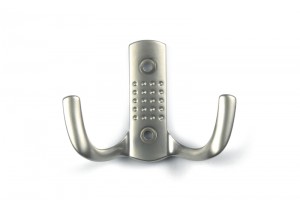 Entry Hook-Darec E satin nickel + screws