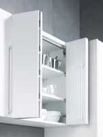 K-HETTICH WingLine S Pull2MS, 3 kg, 600 mm, 3 hinges P, right, grey