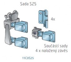 S-S25 (H25SD) set of fittings for folding doors 25kg