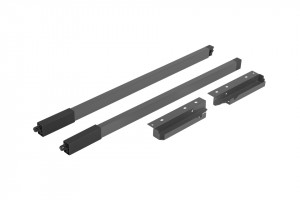 StrongBox set of square  upper relings H140/500mm color titaniumium