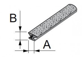 SEVROLL stop damper inserted 4,8x4mm white