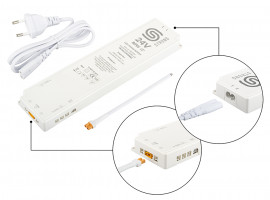 StrongLumio LED power supply 24V - 80W (8x mini connector + 1x 3PIN connector)