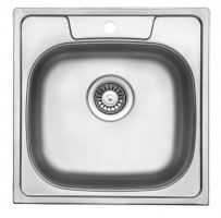 StrongSinks S1 Eco Sink stainless steel satin 488x488, top mounting