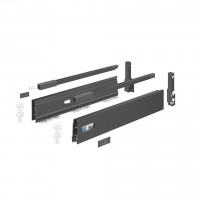 HETTICH 9307214 Atira flexi set complete 520/144 anthracite reling front bracket