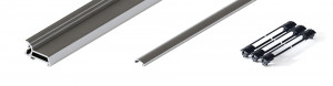 HAWA 31519 Folding Concepta III 20, upright set, 1200 - 2200 mm, alum. anodized
