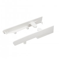 StrongBox inner drawer front profile holder H204 with one round railing white