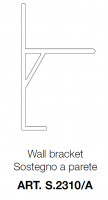 TERNO interior sliding door 80kg, art. S2310/A top guide bracket 6m