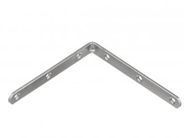 STRONG Angled bracket 120x120mm white zinc