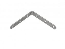 STRONG Angled bracket 100x100mm white zinc