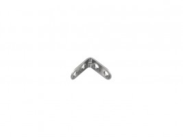 STRONG Angled bracket 40x40mm white zinc