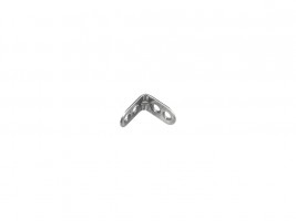 STRONG Angled bracket 25x25mm white zinc