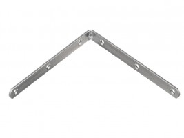 STRONG Angled bracket 150x150mm white zinc