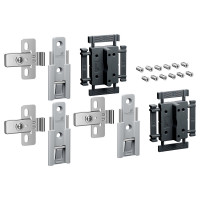 HETTICH 9339496 WingLine L new centre hinge set, adjustable, grey, 3 pcs