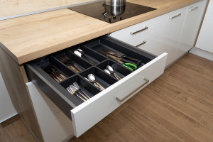 K-StrongMax 89/500mm black + cutlery tray Classico Kristall 60 (522x474)mm