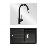 BLANCO Set 10-D 25 520511+521455 ZIA 5 S anthracite + MIDA-S anthracite