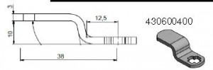 LEHMANN latch 400 for code lock 60, 61 and 71 nickel