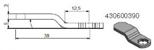 LEHMANN latch 390 for code lock 60, 61 and 71 nickel