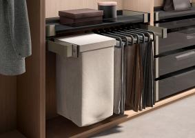 KES Conero set (for trousers hang.&laundry basket),475/410-470mm, Champagne gold