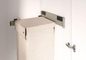 KES Conero side pull-out laundry basket, 475, Champagne gold
