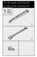 HAWA 042.3102.071 Eku Porta 100 sliding interior fittings damper up to 100 kg