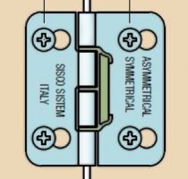 SISCO 0809-10 asymmetric hinge