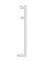 TERNO Solo Vetro cover profile of the upper line 2730/AS 6m