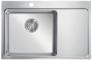 StrongSinks S3 Sink Nida 787, 787 x 520 mm stainl.steel, hand drain on the right