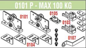 SISCO set fitting for 100kg art. 101/P (87400)