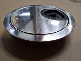 STRONG Cable exit metal 60 mm ground steel