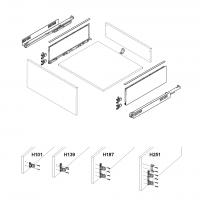 K-HETTICH set AvanTech YOU 77/450, silver, 30 kg, Q/SiSy, screw
