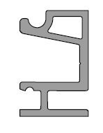 TERNO upper mounting bar aluminum raw 2m 1710/G