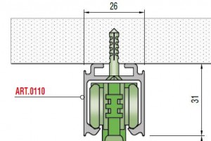 SISCO rail 2000mm art. 110AF