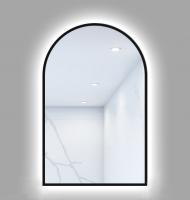 Illuminated mirror 800x500mm Portal Line Backlight black matte cool white