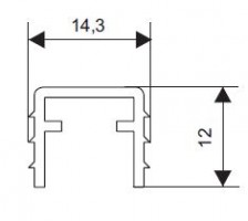 S-S50 top profile milling aluminum raw 2m