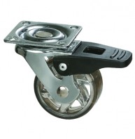 StrongCastors Castor TOP, diameter 50 mm, transparent dark, with brake