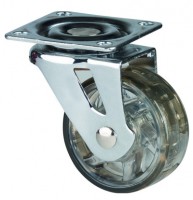 StrongCastors Castor TOP, diameter 50 mm transparent dark, without brake