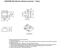 StrongLumio CCT/RGB COB LED strip connector - 10mm strip