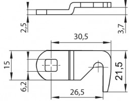 LEHMANN latch (riegel) 2-027 (448270027)