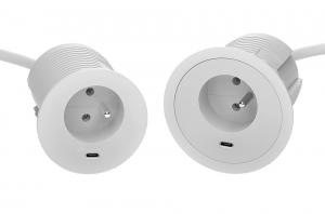 VersaTag 1x 230V, 1x USB-C, white